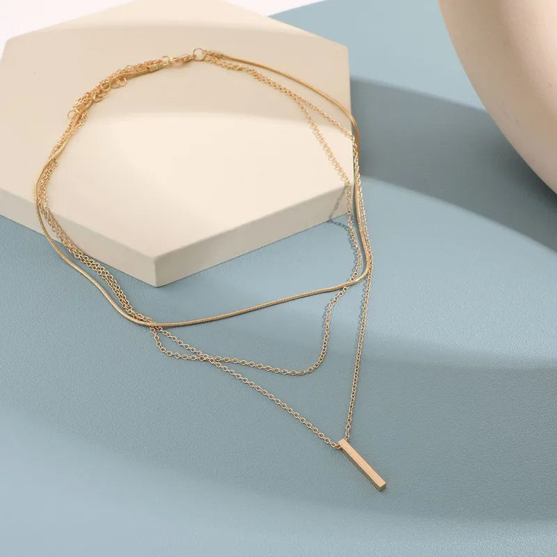 Minimalist Bar Pendant Necklace