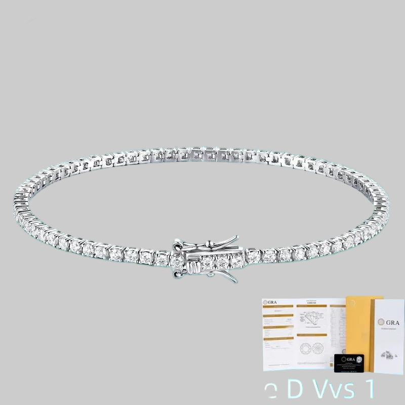 Zeedia Lumière Tennis Bracelet | Moissanite 925 Sterling Silver