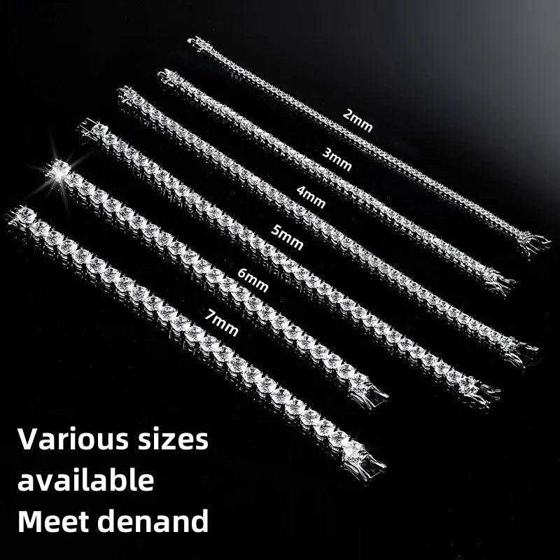 Zeedia Jewelry Luxury Tennis Bracelet – Premium Cubic Zirconia, Elegant Unisex Bracelet for Men & Women