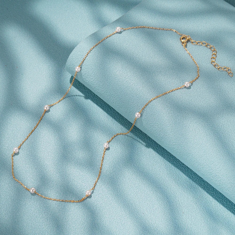 Zeedia Pearl Cross Necklace | 925 Sterling Silver | Free US Shipping