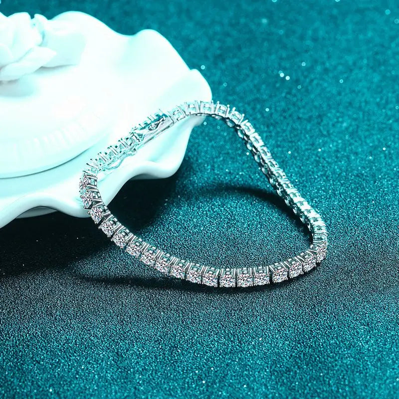 Zeedia Lumière Tennis Bracelet | Moissanite 925 Sterling Silver