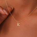 18K Gold Plated Initial Necklace