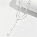Elegant Double-Layer Pearl Pendant Necklace