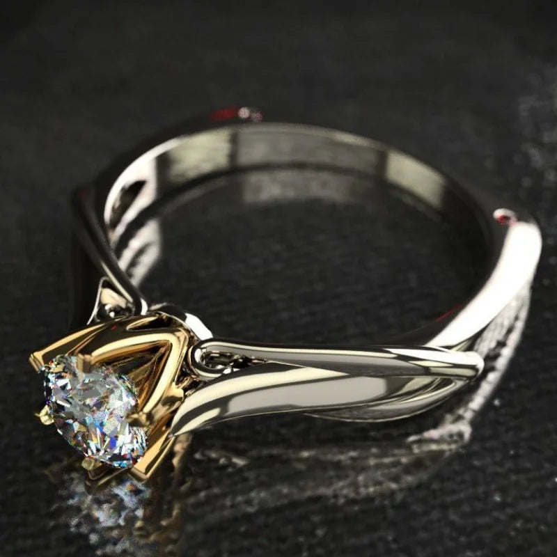 Luxury 18K Gold Moissanite Ring — Real Natural Stone | Perfect Gift for Her
