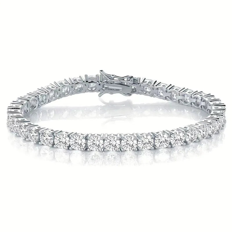 Zeedia Jewelry Luxury Tennis Bracelet – Premium Cubic Zirconia, Elegant Unisex Bracelet for Men & Women