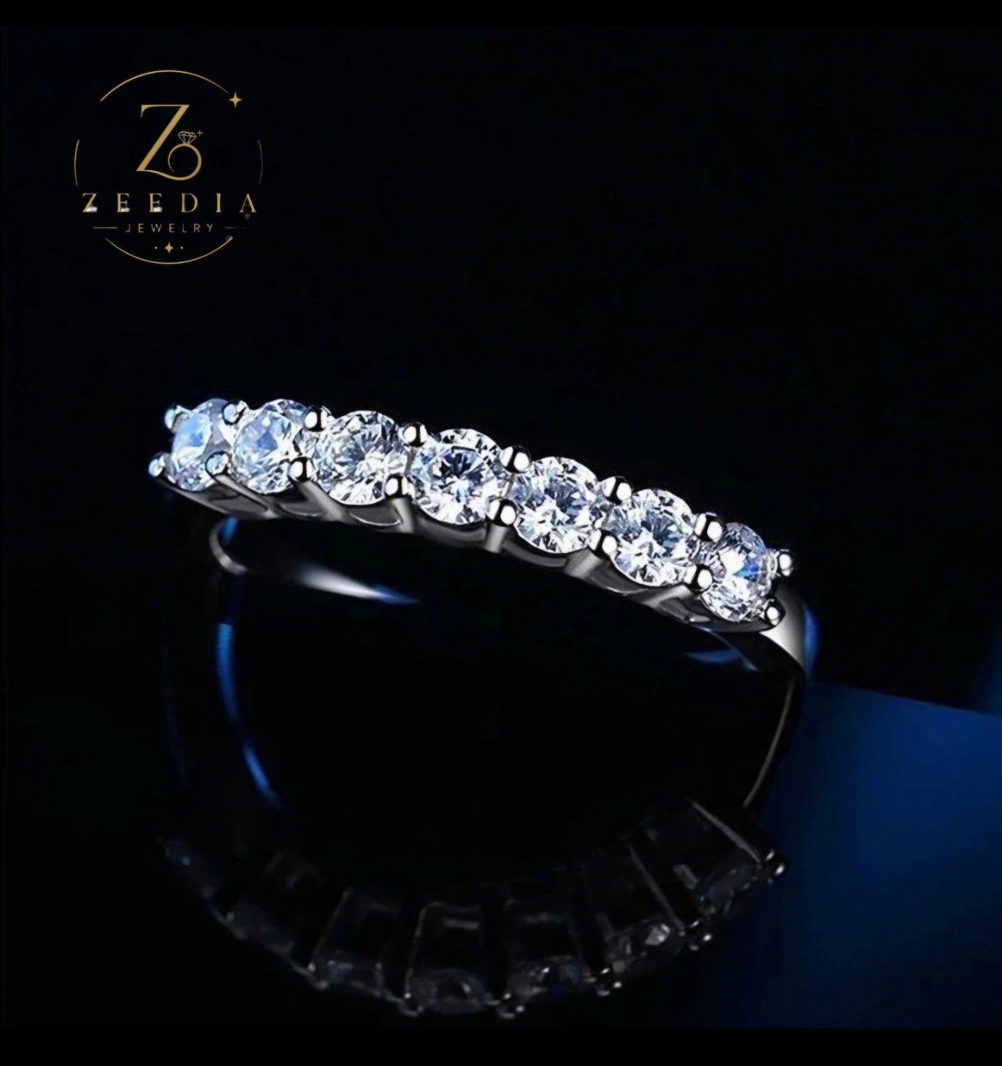 ZeediaJewelry ™ Moissanite Ring — 100% Real D VVS1 | Sterling Silver 925