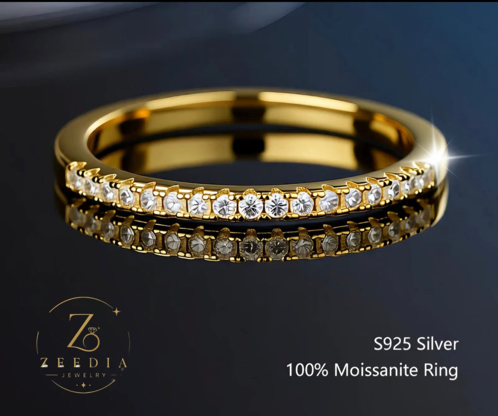 ZeediaJewelry ™ Moissanite Ring — 100% Real D VVS1 | Sterling Silver 925