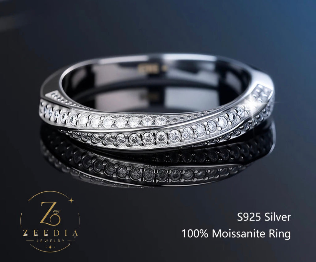 ZeediaJewelry ™ Moissanite Ring — 100% Real D VVS1 | Sterling Silver 925
